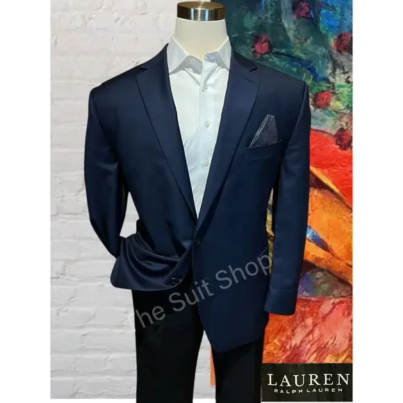 Ralph Lauren LRL Black Label Mens 50R Navy Blue Casual Blazer Sport Jacket - Picture 1 of 16
